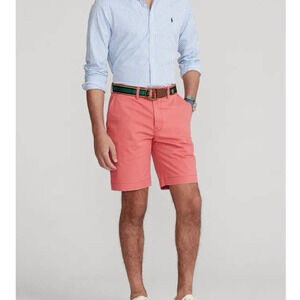 Polo Ralph Lauren Size 30 Mens Classic Fit Chino Shorts Salmon Pink Chino Shorts